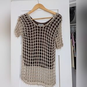 Lace top brown